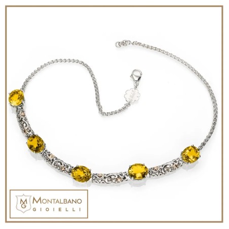 Collana Polvere di Stelle ponti piccoli con pietre